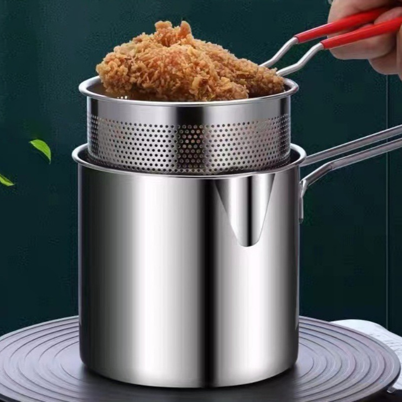 Kitchen Gadgets And Accessories - 304 Stainless Steel Deep Fryer With