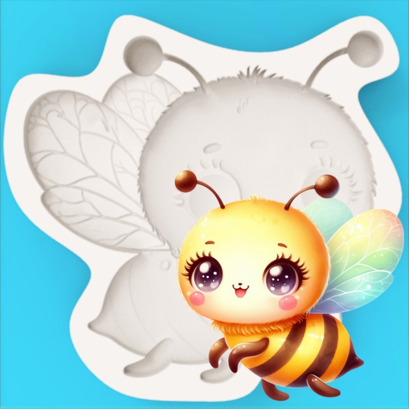Silicone Mold Baking - Happy Little Bee Shape Mold Flying