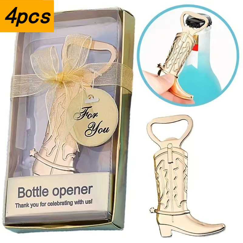 Kitchen Gadgets Presents - 4pcs Boot Bottle Opener with Package