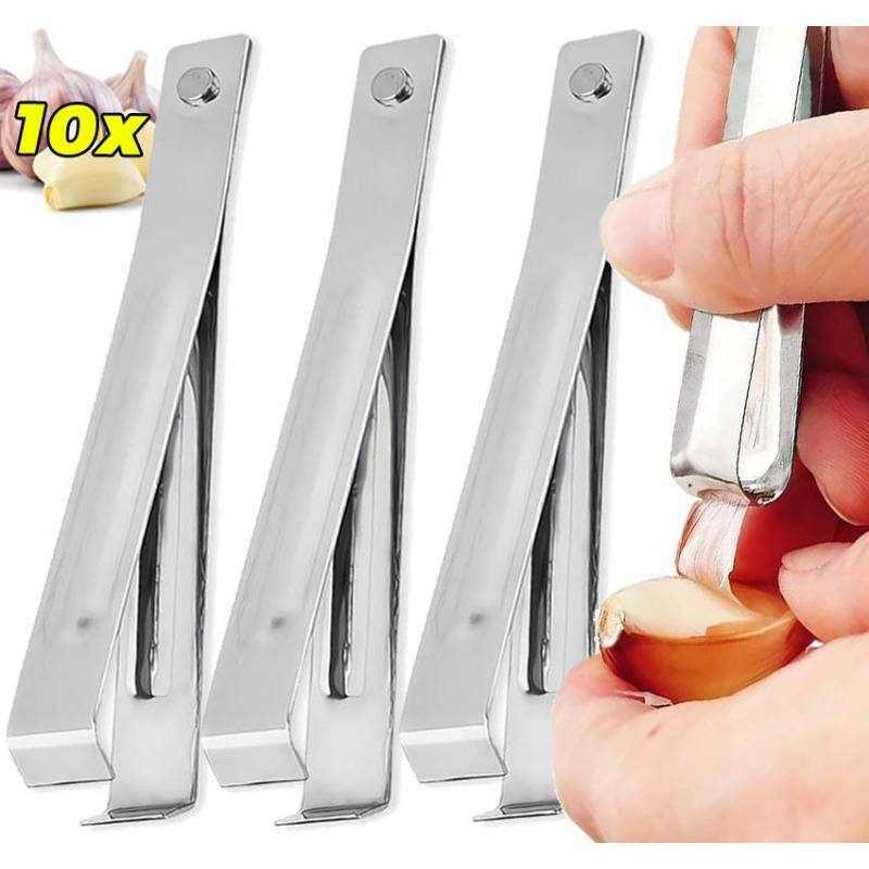 Kitchen Gadgets Under $10 - 10/1pcs Stainless Steel Garlic Peeler Quickly
