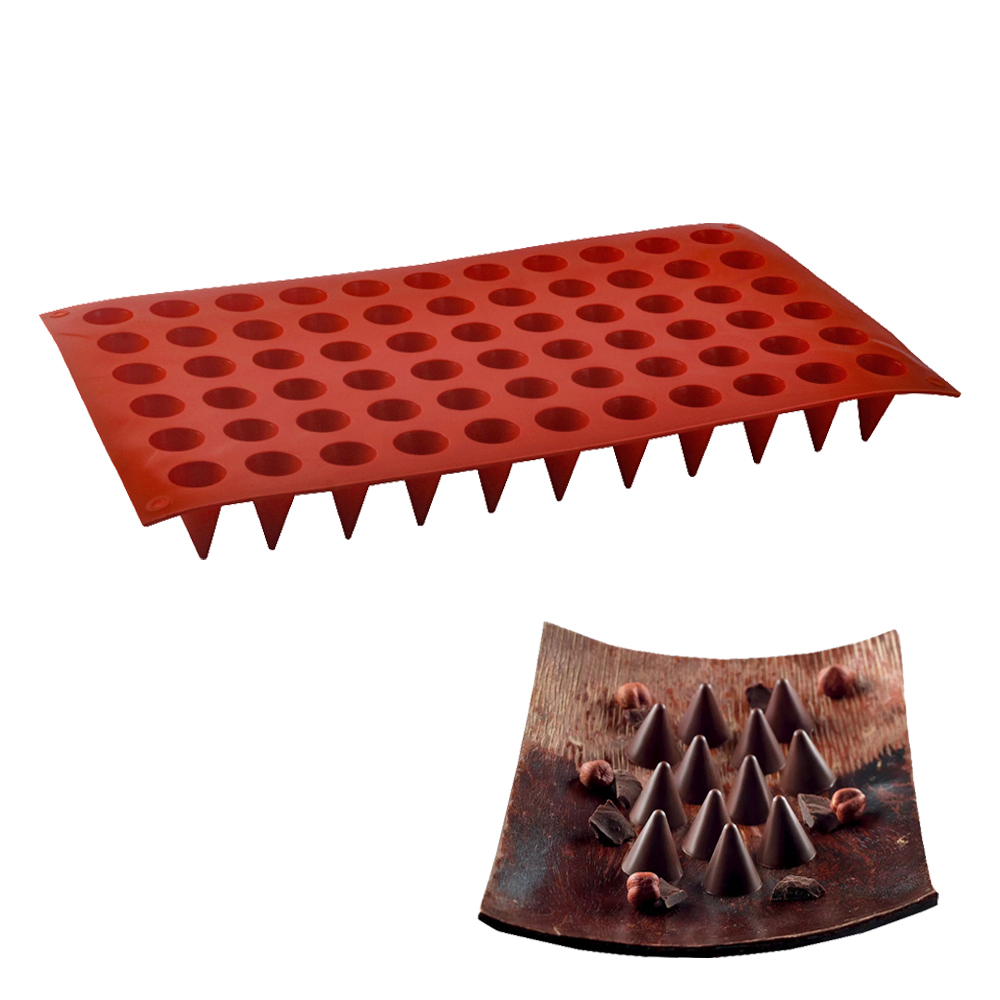 66-Cells Cone Chocolate Baking - огляд і ціна Silicone Mold Baking