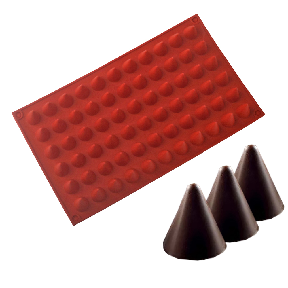 66-Cells Cone Chocolate Baking - огляд і ціна Silicone Mold Baking