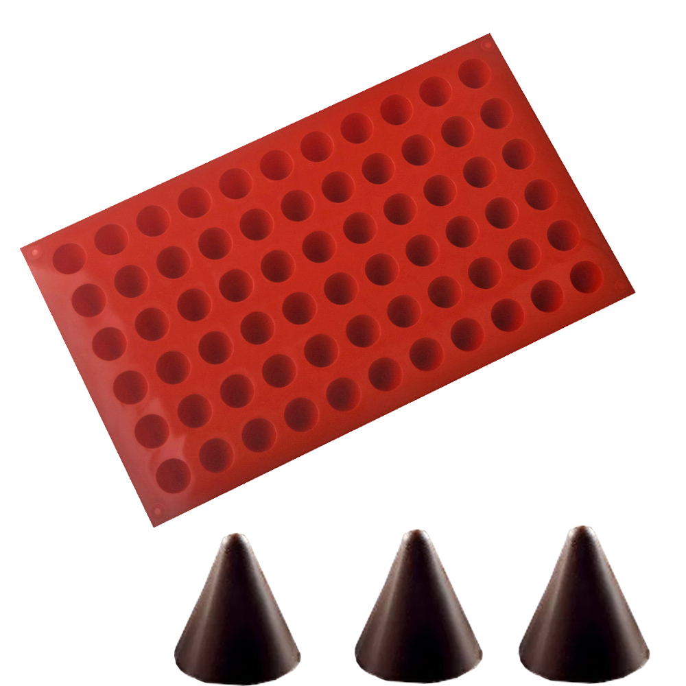 66-Cells Cone Chocolate Baking - огляд і ціна Silicone Mold Baking