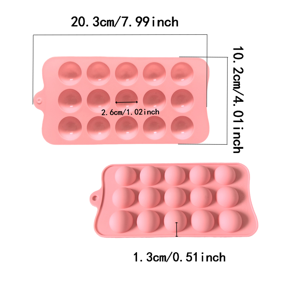 15 cavity semi-circular chocol - огляд і ціна Silicone Mold Baking
