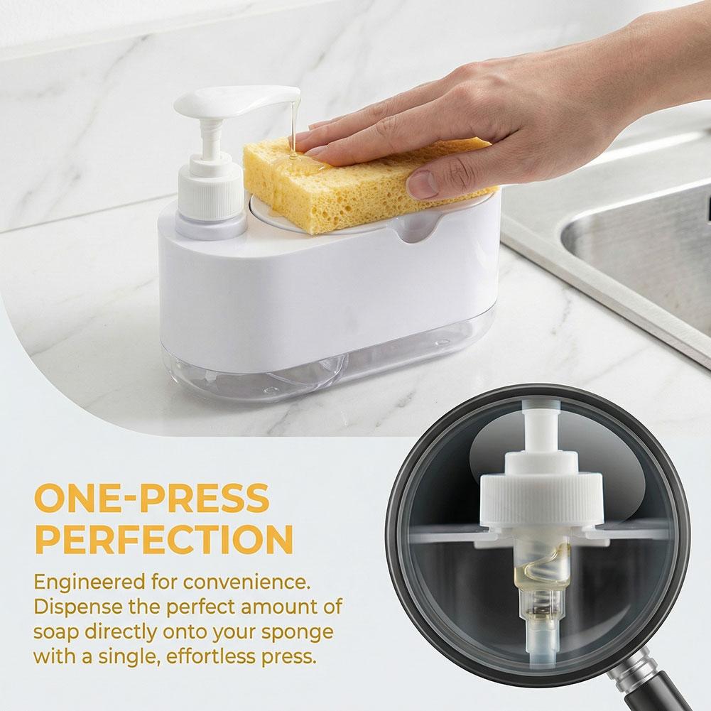 Dish Soap Dispenser Automatic  - огляд і ціна Kitchen Gadgets Dispenser Brush Holder