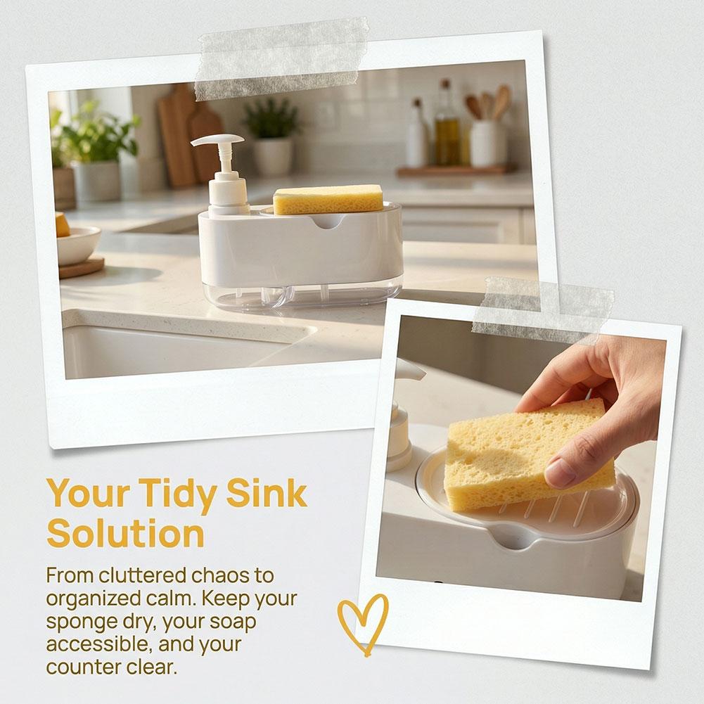 Dish Soap Dispenser Automatic  - огляд і ціна Kitchen Gadgets Dispenser Brush Holder