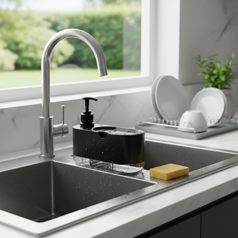 Dish Soap Dispenser Automatic  - огляд і ціна Kitchen Gadgets Dispenser Brush Holder
