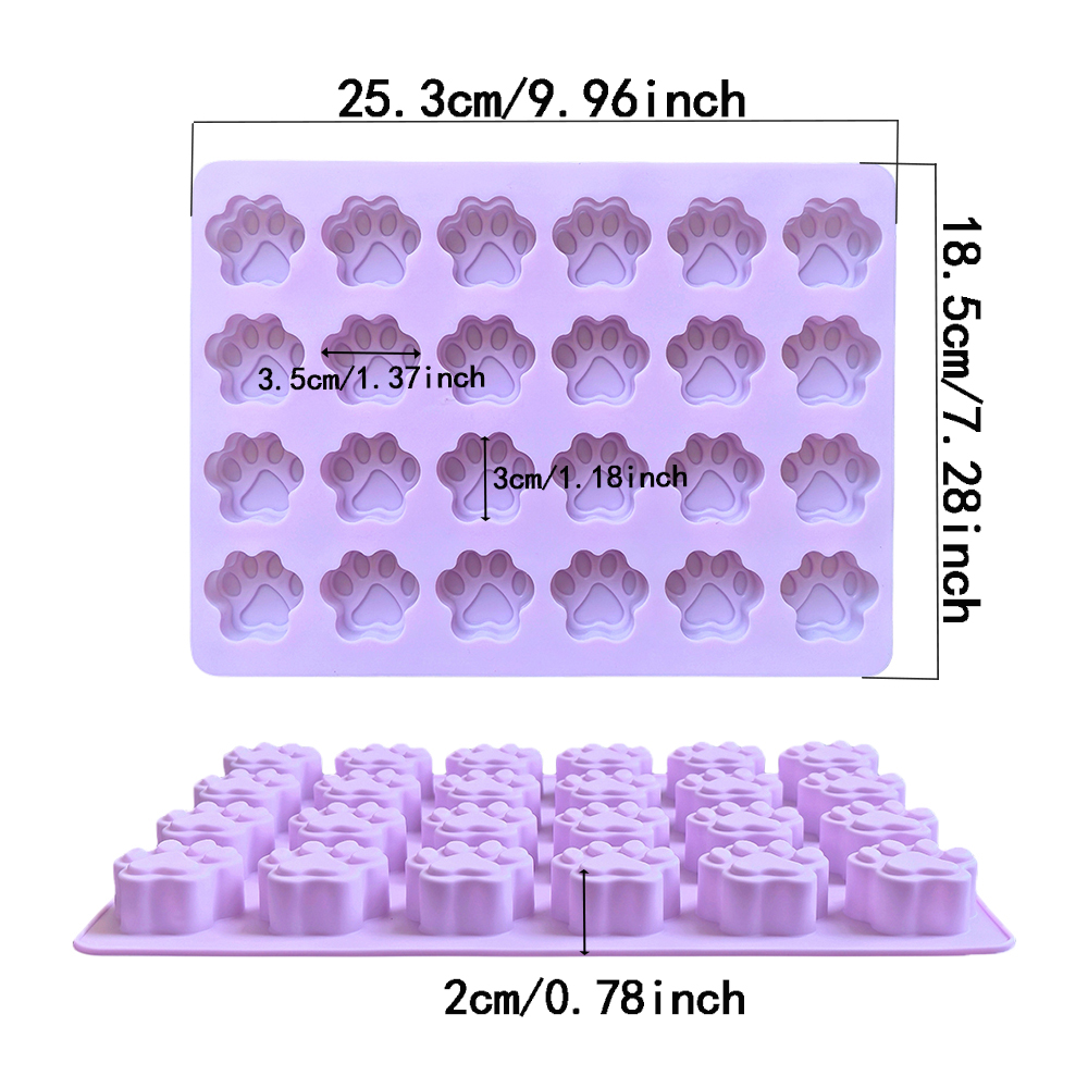 1pc 24 hole cat paw shaped cho - огляд і ціна Silicone Mold Baking