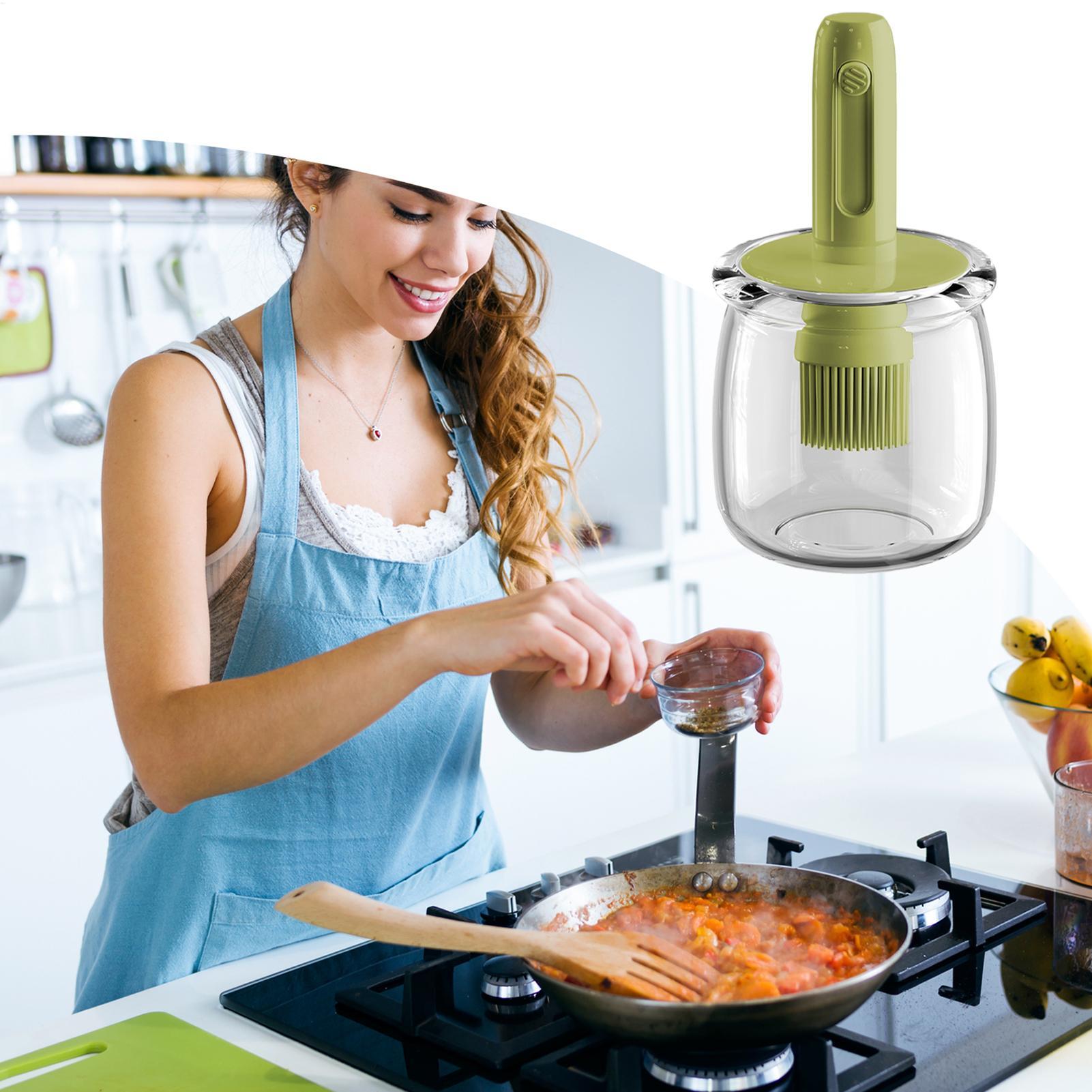 Oil Dispenser For Kitchen Ligh - огляд і ціна Kitchen Gadgets Dispenser Brush Holder