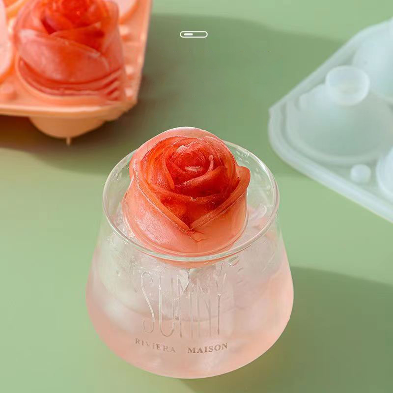 3D Rose Ice Molds 4 Holes Ice  - огляд і ціна Kitchen Gadgets And Accessories
