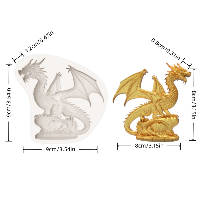 High-Precision Fantasy Dragon- - огляд і ціна Silicone Mold Baking