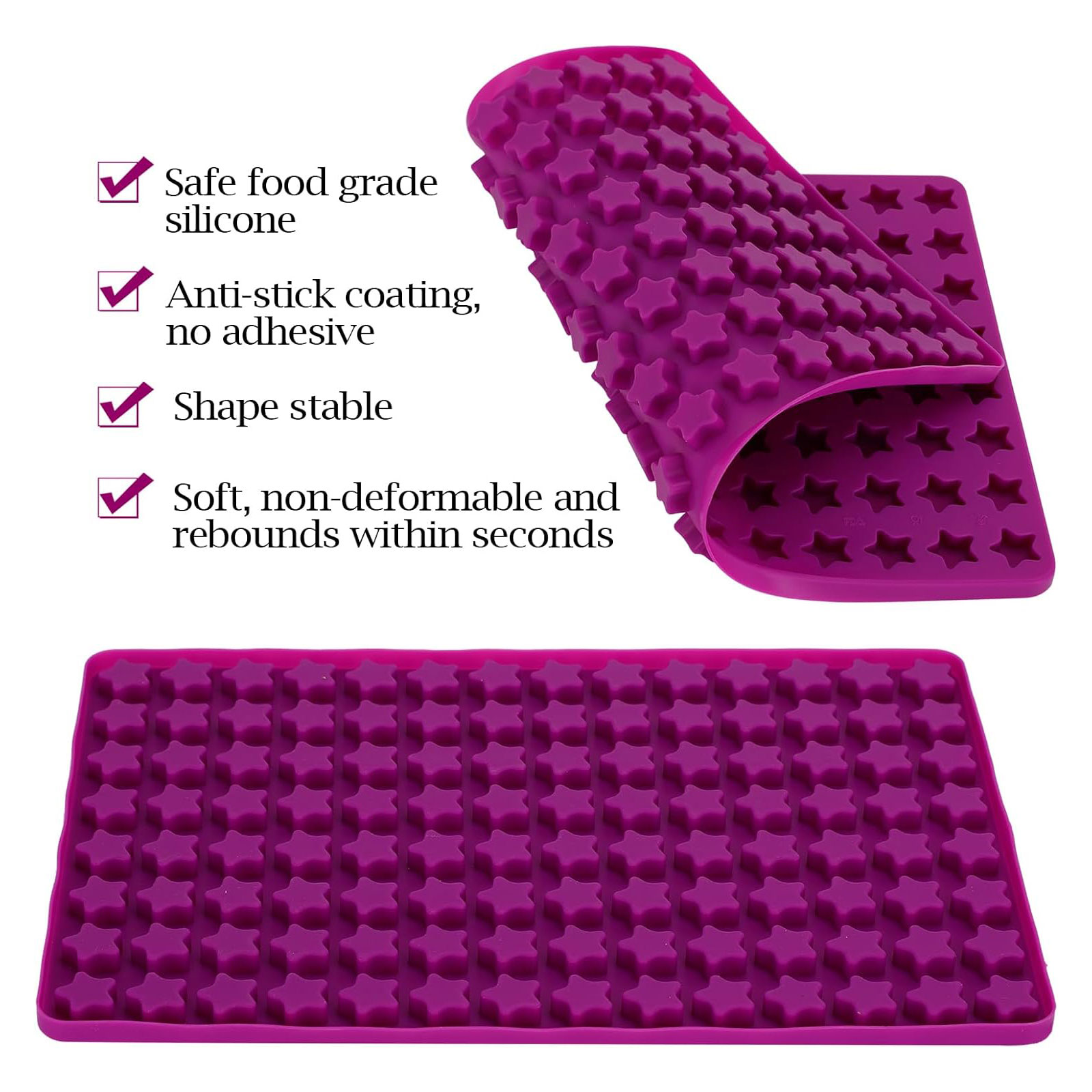 112 Cavity Mini Star Silicone  - огляд і ціна Silicone Mold Baking