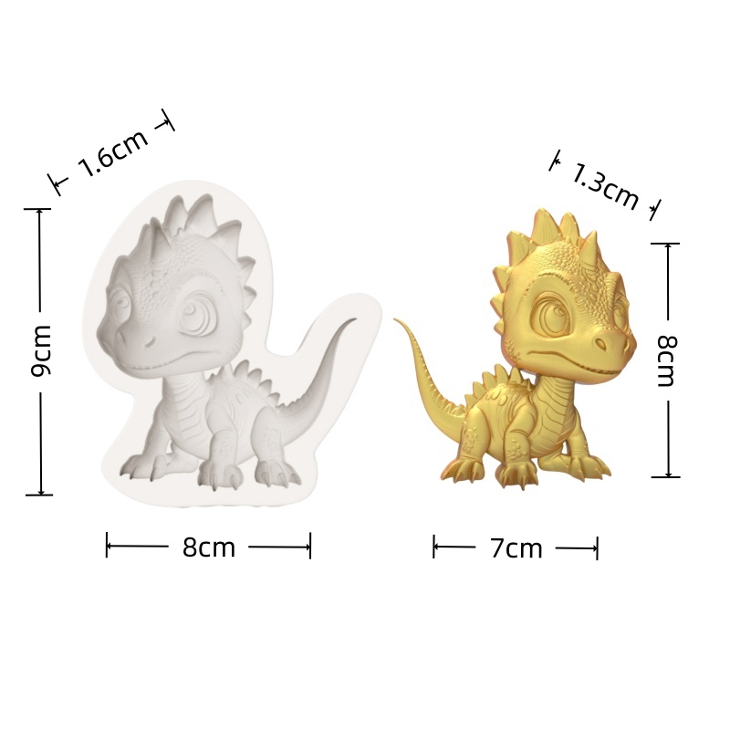 【Cute Little Dinosaur Silicone - огляд і ціна Silicone Mold Baking
