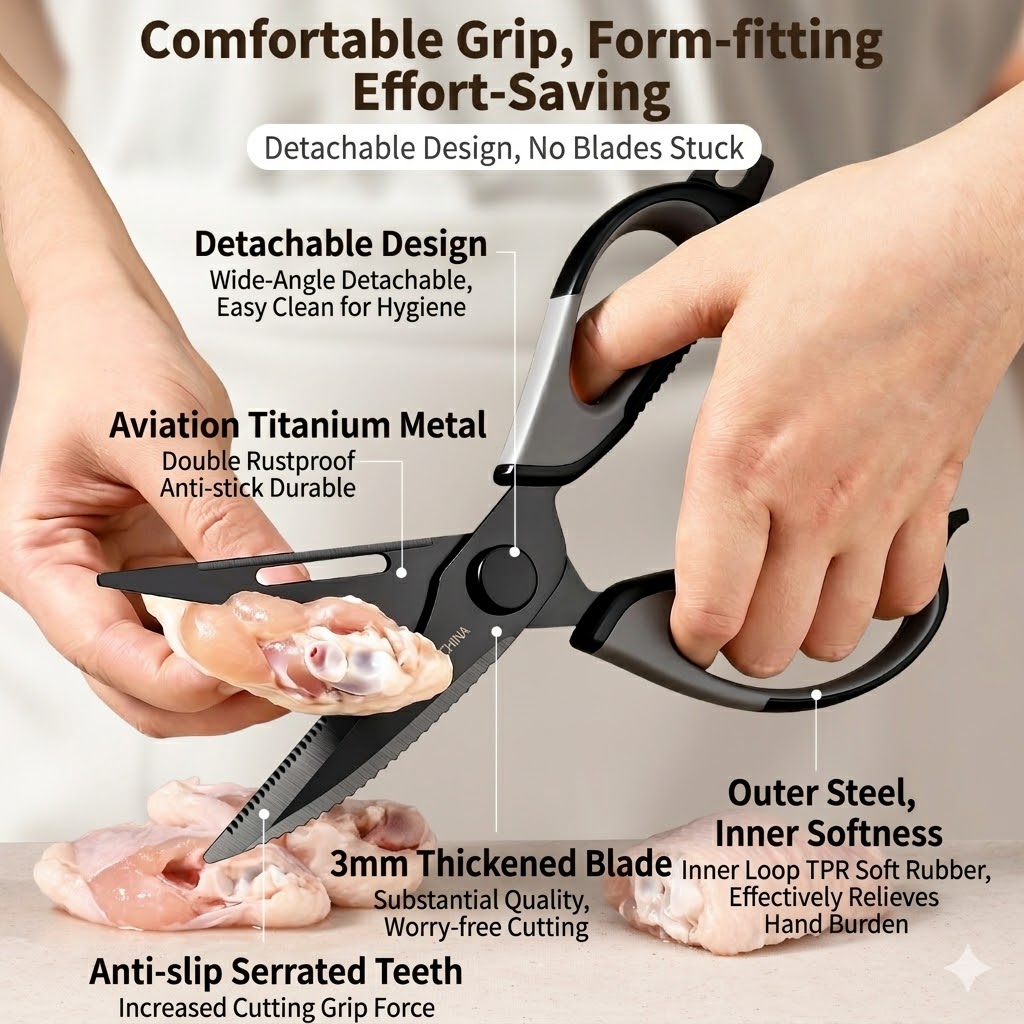 Kitchen scissors Titanium Chic - огляд і ціна Kitchen Gadgets And Accessories