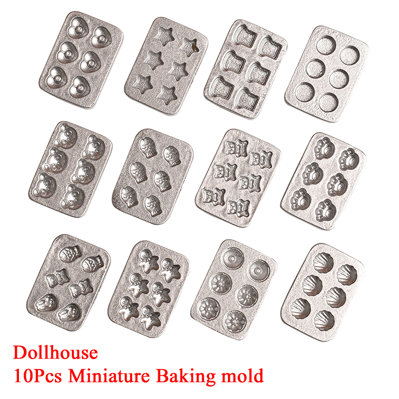 10pcs Doll House Miniature Min - огляд і ціна Silicone Mold Baking