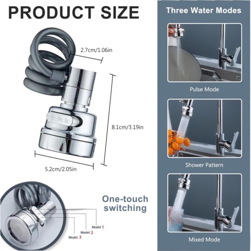 New 3 Modes Sink Faucet 360 De - огляд і ціна Kitchen Gadgets Youtube