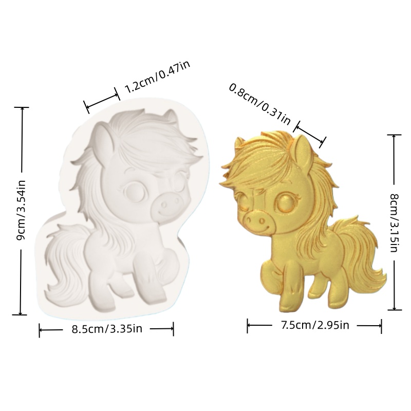 ​ ​ Healing-Themed Little Pony - огляд і ціна Silicone Mold Baking